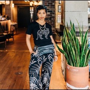 Sseko wide leg cotton/rayon pants